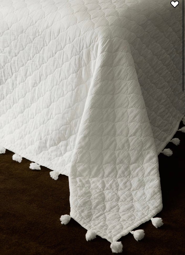 H&M PAMUKLU KAPİTONE YATAK ÖRTÜSÜ - Görsel 2