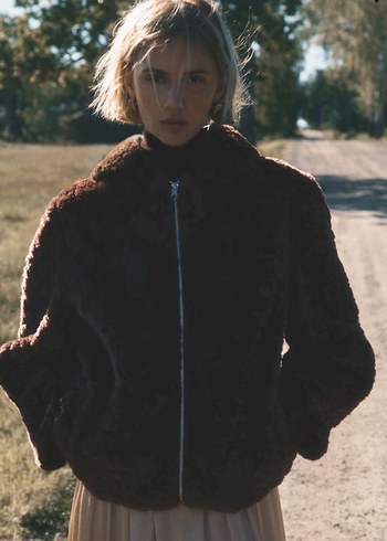 H&M KAPÜŞONLU PELÜŞ CEKET - Görsel 2