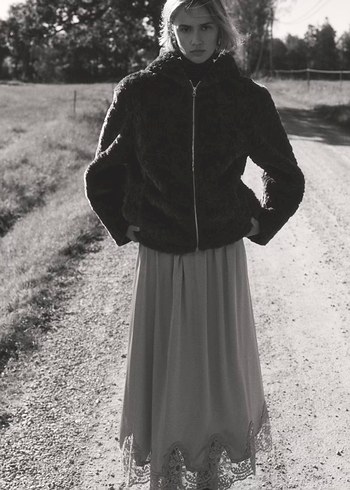 H&M KAPÜŞONLU PELÜŞ CEKET - Görsel 3