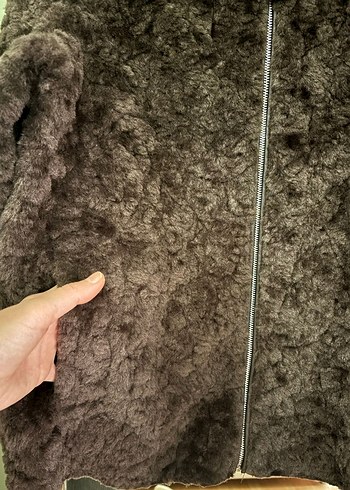 H&M KAPÜŞONLU PELÜŞ CEKET - Görsel 8