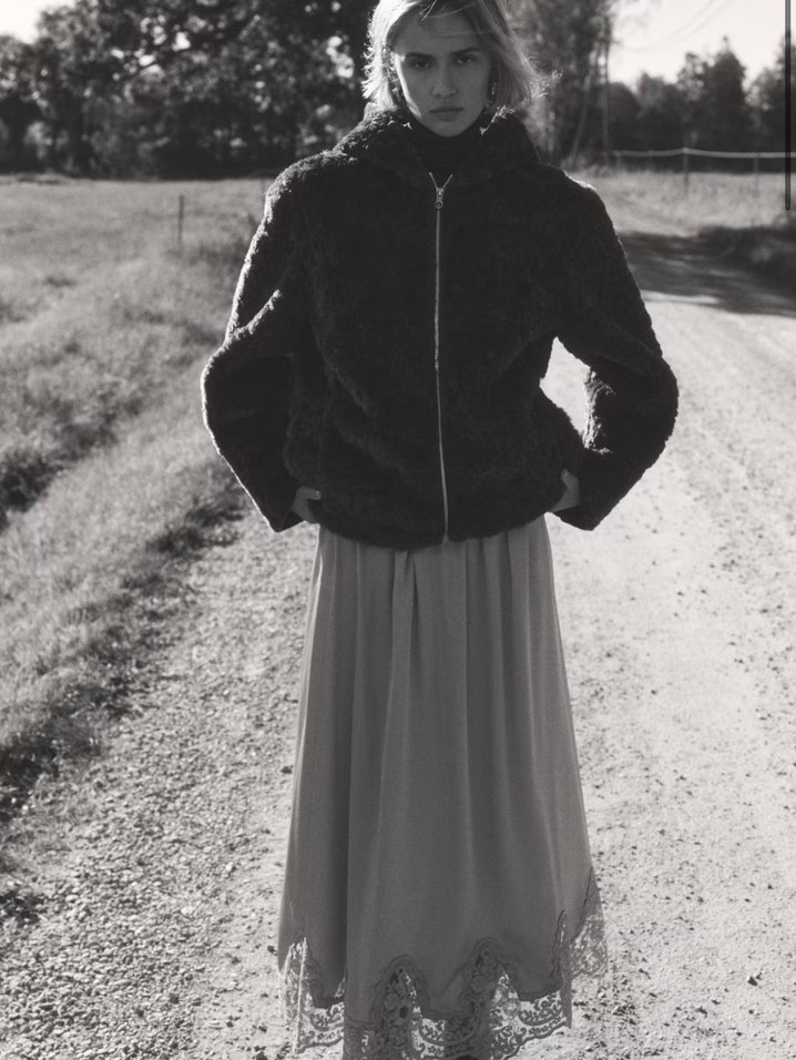 H&M KAPÜŞONLU PELÜŞ CEKET - Görsel 3