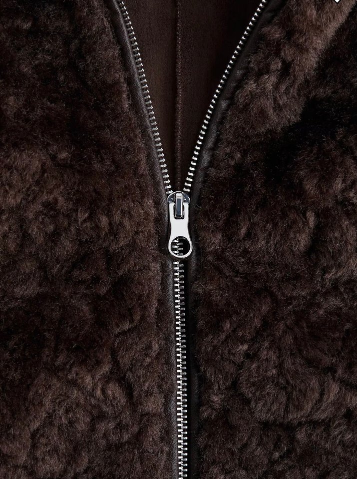 H&M KAPÜŞONLU PELÜŞ CEKET - Görsel 5