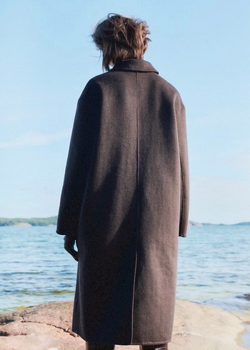 H&M YÜN KARIŞIMLI EL YAPIMI KABAN - Görsel 4