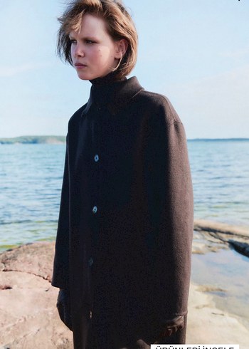 H&M YÜN KARIŞIMLI EL YAPIMI KABAN - Görsel 3