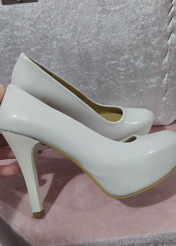 toz pembe Stiletto Topuklu Kadın Ayakkabı - Görsel 3