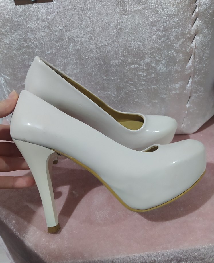 toz pembe Stiletto Topuklu Kadın Ayakkabı - Görsel 3