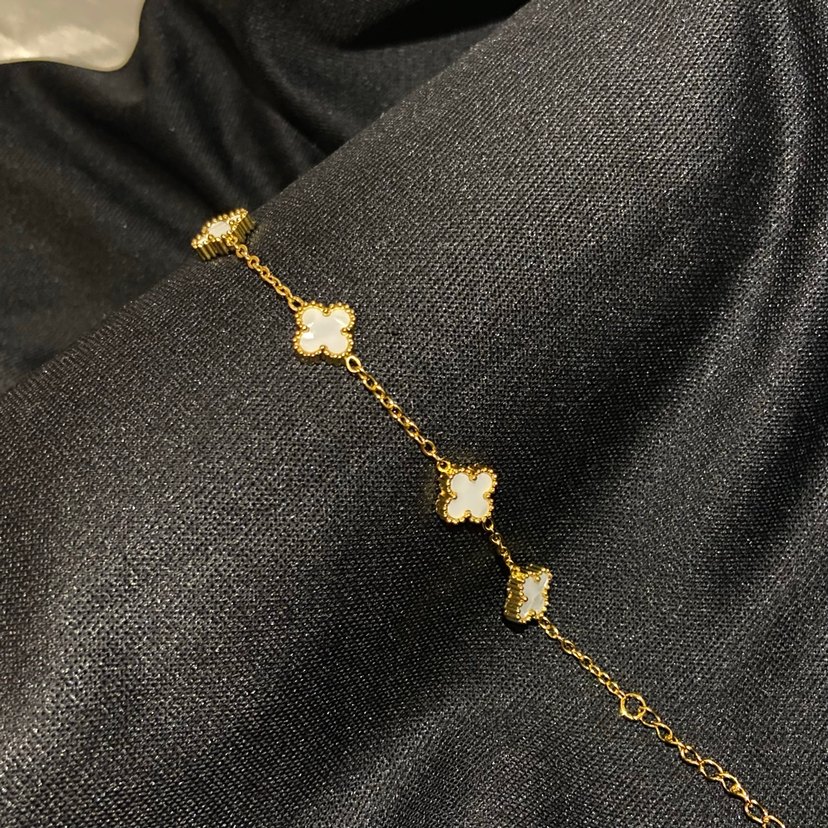 Gold Yonca Bileklik - Görsel 2