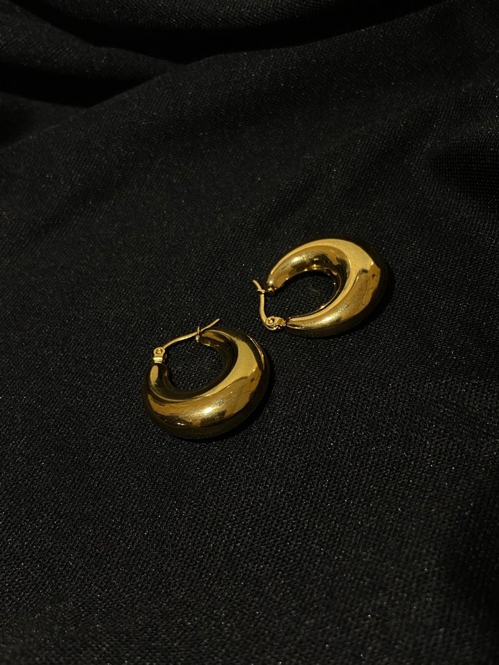 Gold Küpe - Görsel 2