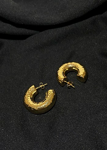 Gold Küpe - Görsel 2