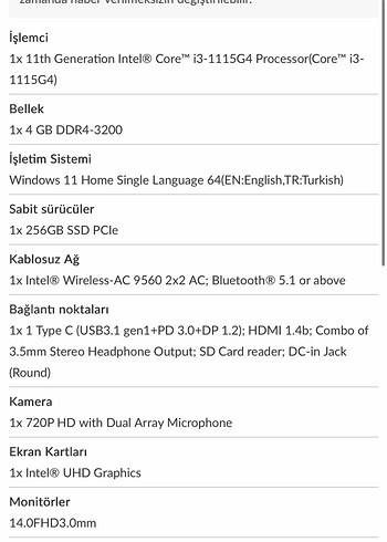 Lenovo Lacivert Laptop - Görsel 5