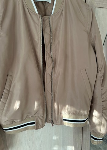 Bej bomber ceket - Görsel 2