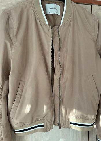 Bej bomber ceket - Görsel 3