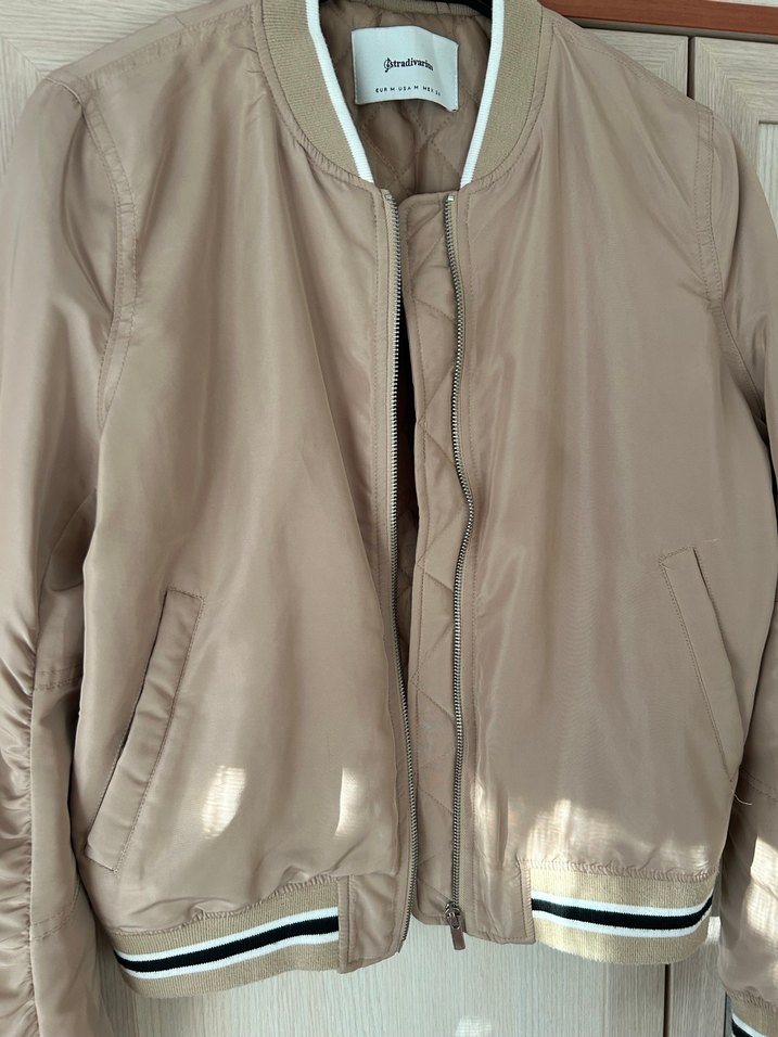 Bej bomber ceket - Görsel 3