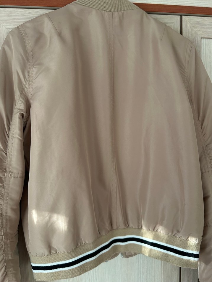 Bej bomber ceket - Görsel 4