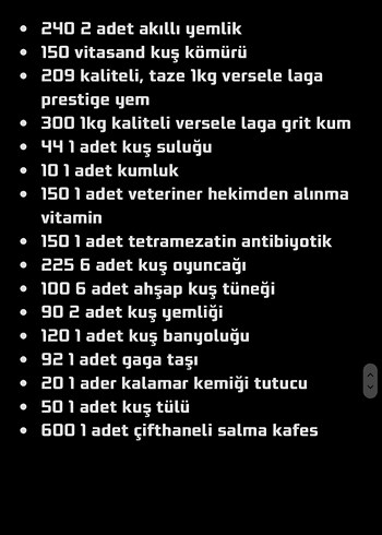 Kuş Bakım Seti - Görsel 3