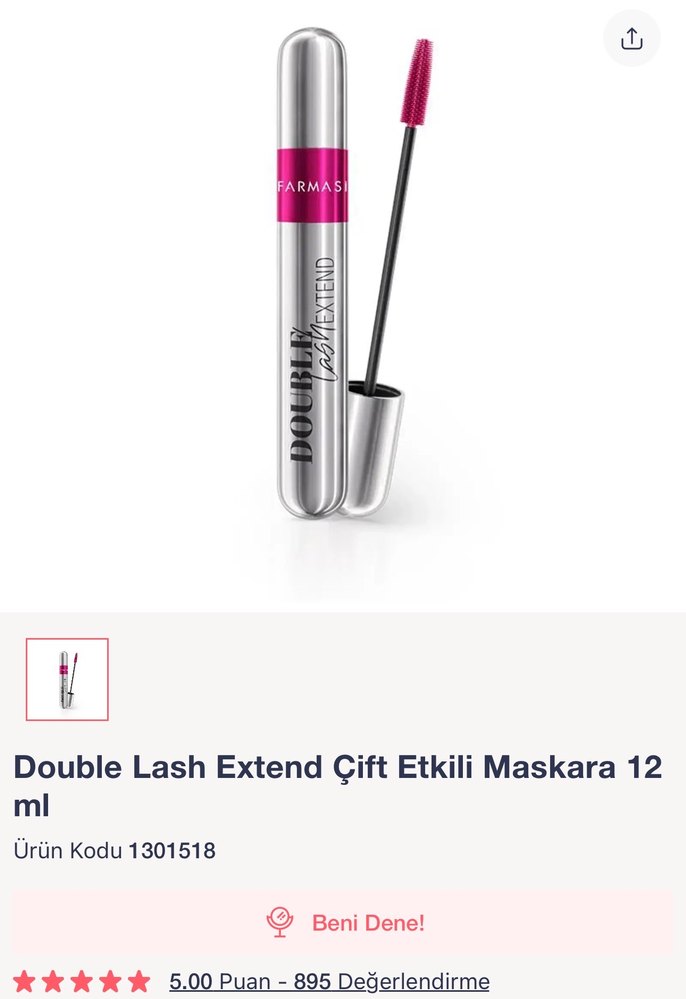 Farmasi Double Lash Extend Maskara - Görsel 5