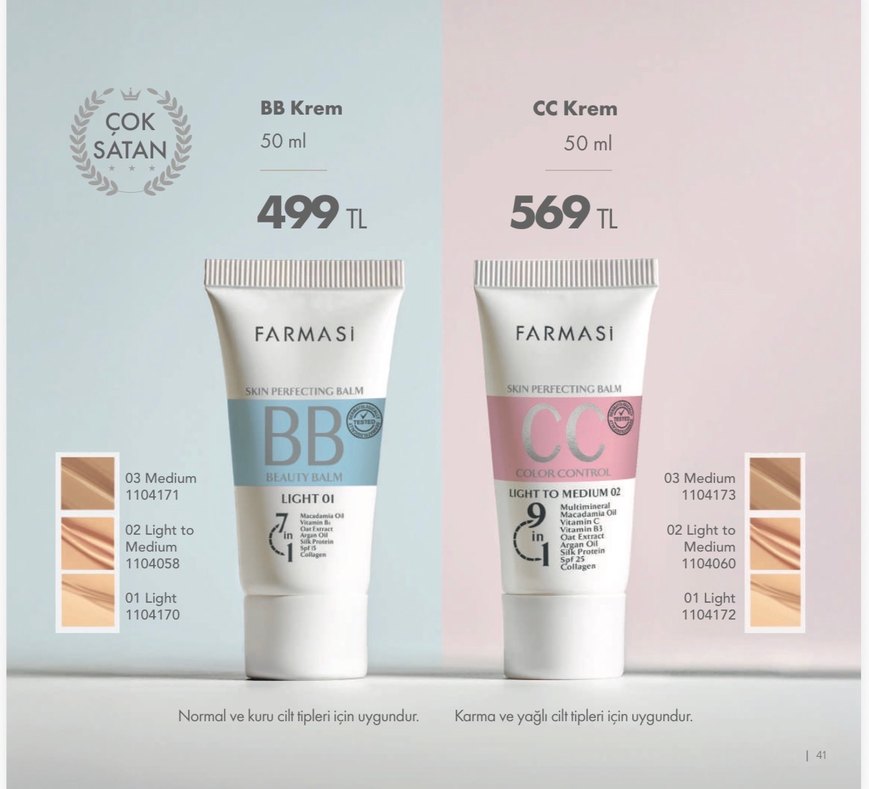 Farmasi BB Krem Light 01 50 ml - Görsel 3