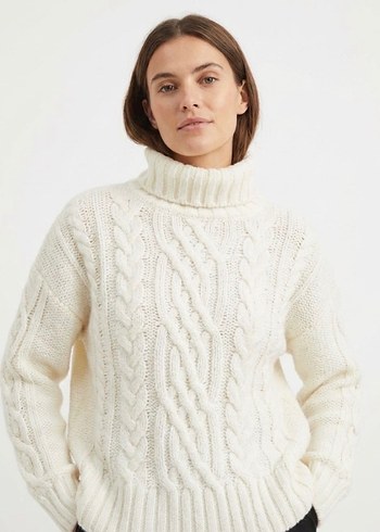 Lcw Beyaz Boğazlı Kazak - Görsel 2