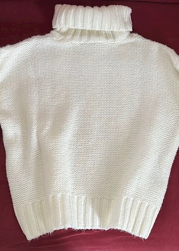 Lcw Beyaz Boğazlı Kazak - Görsel 4