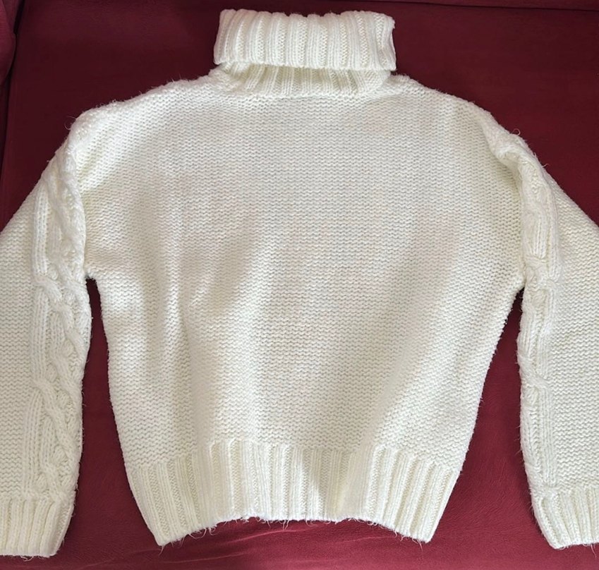 Lcw Beyaz Boğazlı Kazak - Görsel 4