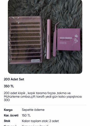 200 lü kirpik seti - Görsel 7