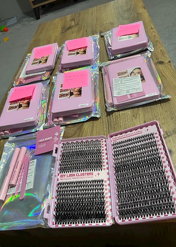 Pembe Takma Kirpik Seti - Görsel 14