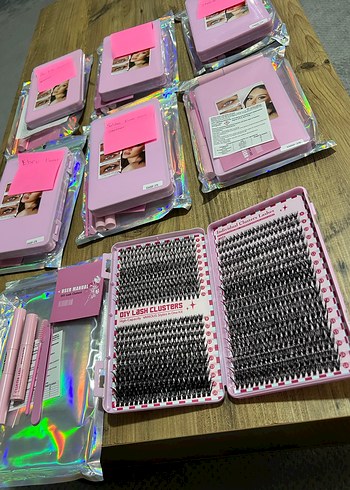 Pembe Takma Kirpik Seti - Görsel 13