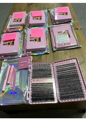 Pembe Takma Kirpik Seti - Görsel 10