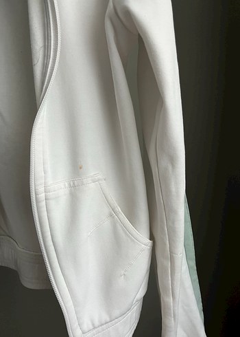 PUMA Orijinal Beyaz Fermuarlı Uzun Kollu Kadın Spor Ceket - Görsel 7