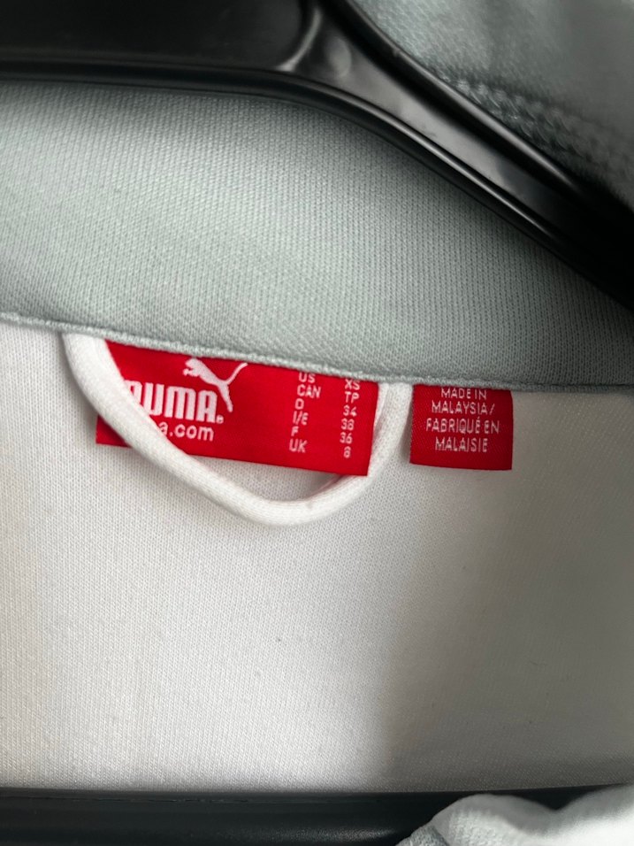 PUMA Orijinal Beyaz Fermuarlı Uzun Kollu Kadın Spor Ceket - Görsel 4