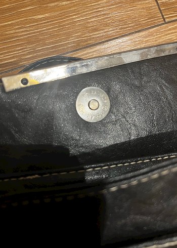 Siyah Deri Kadın Omuz Çantası - Görsel 11