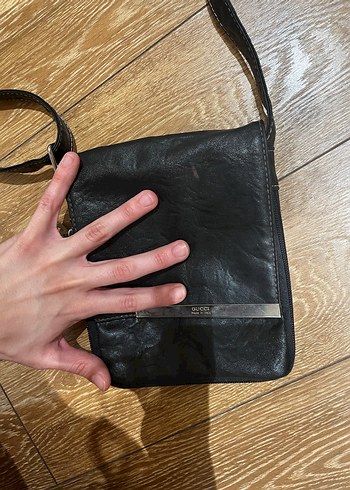 Siyah Deri Kadın Omuz Çantası - Görsel 5