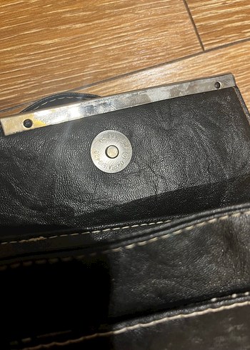 Siyah Deri Kadın Omuz Çantası - Görsel 10