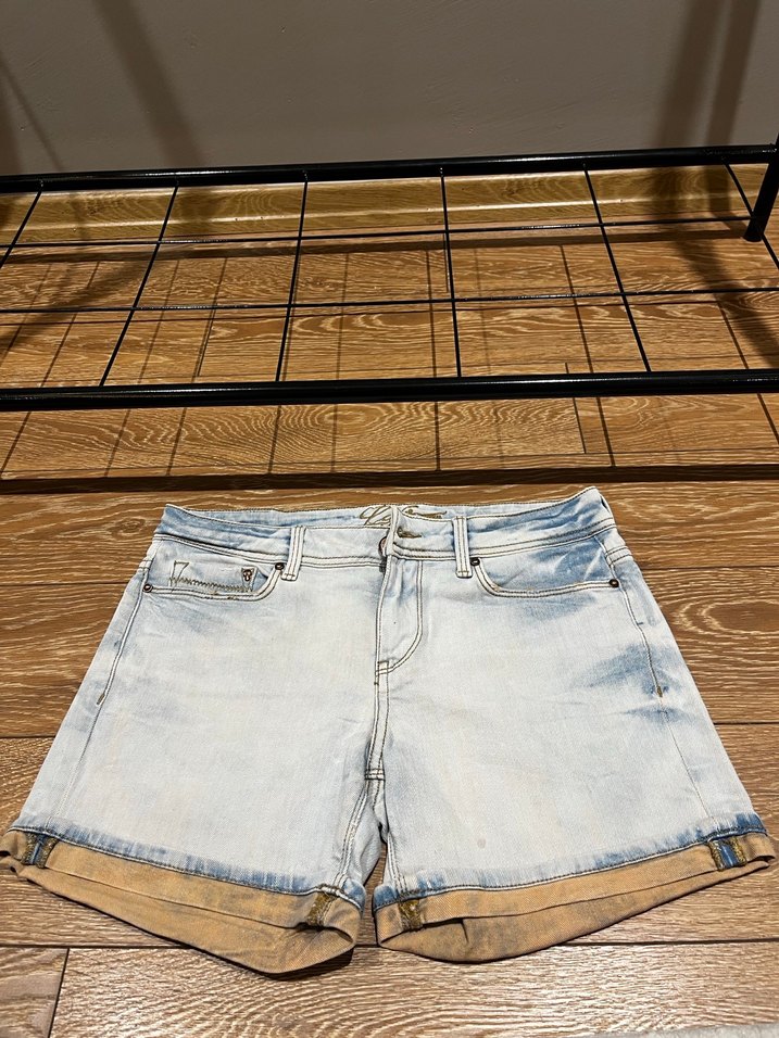 Loft marka kot Bohem Tarzı Bej Mini Denim Şort - Görsel 2