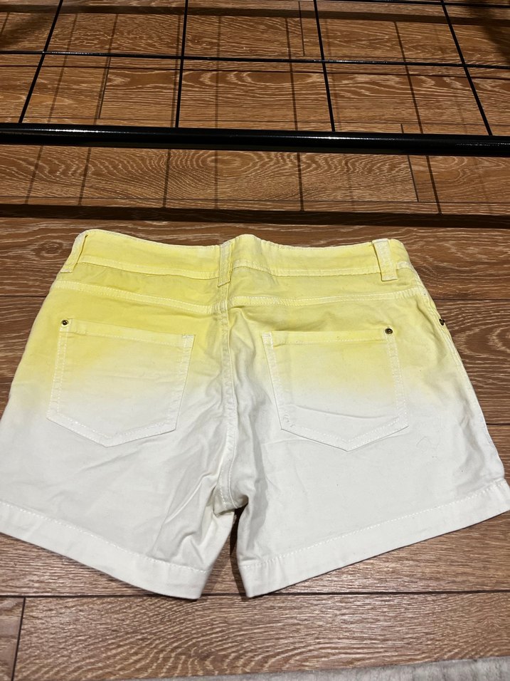 Loft marka kot Bohem Tarzı Bej Mini Denim Şort - Görsel 5