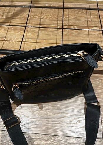 Us Polo Siyah Deri Kadın Çanta - Görsel 12