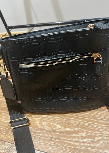 Us Polo Siyah Deri Kadın Çanta - Görsel 11