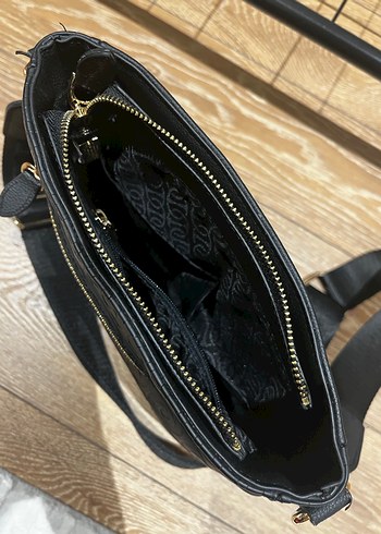 Us Polo Siyah Deri Kadın Çanta - Görsel 8