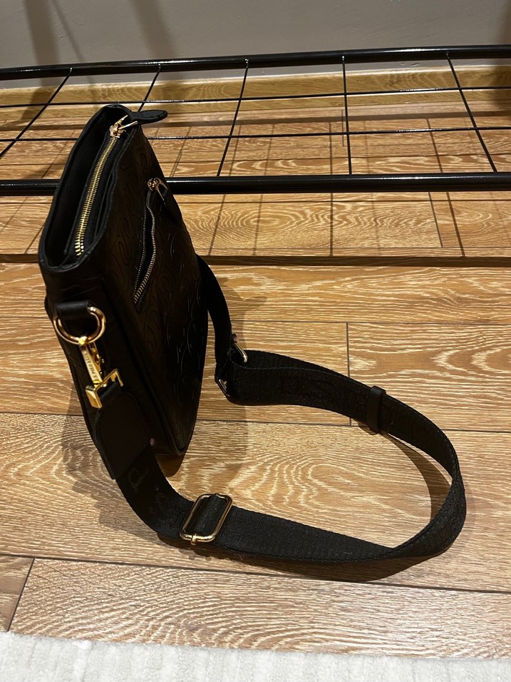 Us Polo Siyah Deri Kadın Çanta - Görsel 5