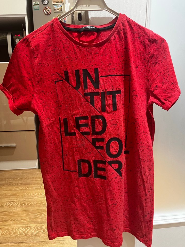 Kırmızı Baskılı Erkek Tişört LCW - Görsel 3