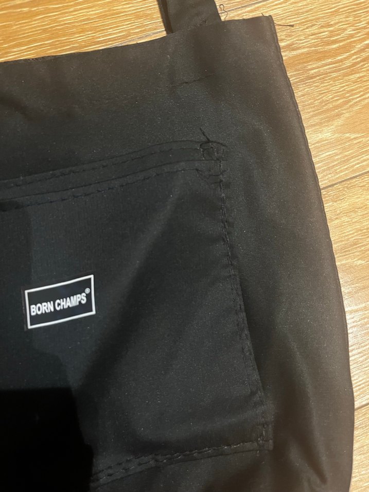 Siyah Minimalist Kadın Bez Omuz Çantası - Görsel 5