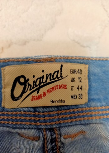 Bershka bayan kot pantolon - Görsel 3