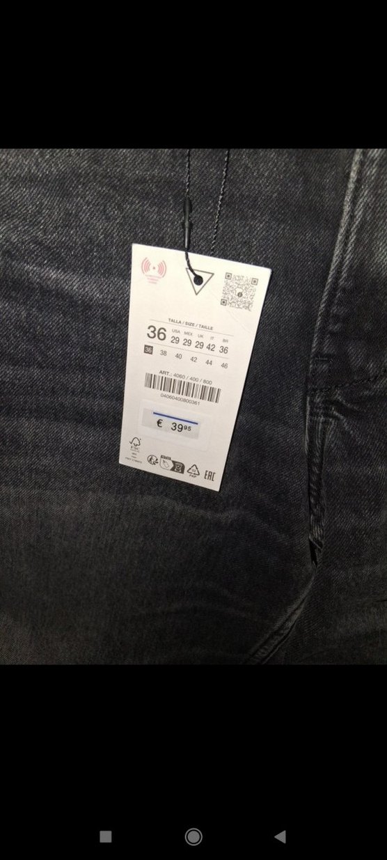 Gri Kadın Salaş Mini Denim Şort - Görsel 2