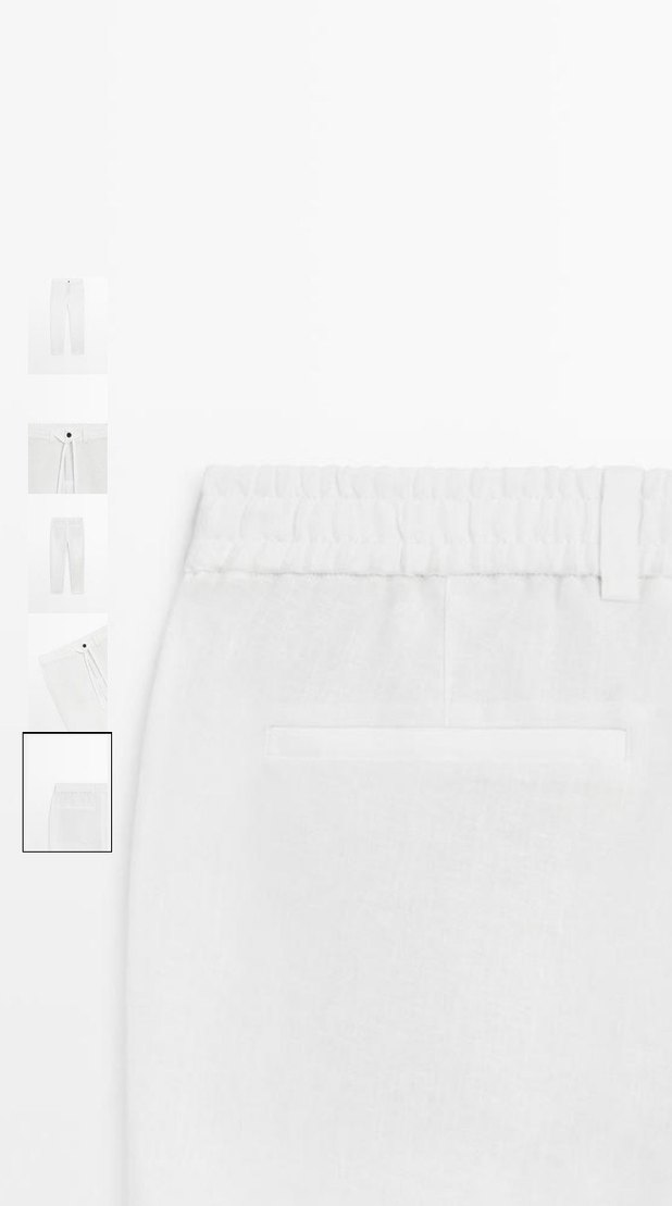 Minimal Beyaz Düz Kesim Pantolon — görsel 9/10