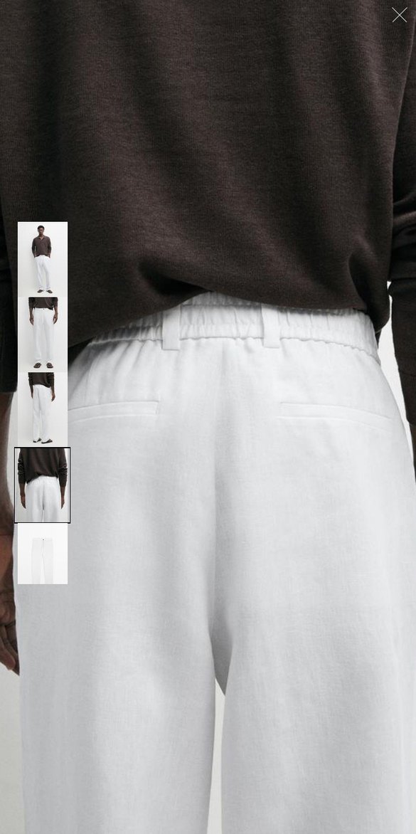 Minimal Beyaz Düz Kesim Pantolon — görsel 4/10