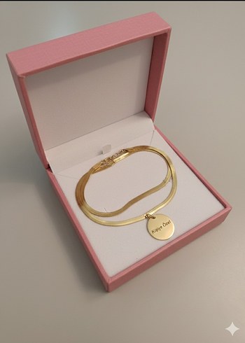 Kişiye Özel Çelik Kolye Lazer İsim & Harf Yazılı Yuvarlak Kolye - Görsel 4