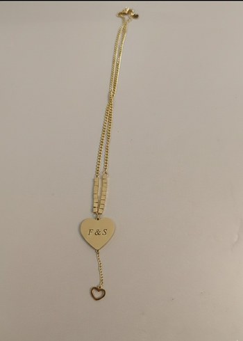 Kişiye Özel Baş Harfli Paslanmaz Çelik Kalp Kolye Anlamlı Hediye - Görsel 3