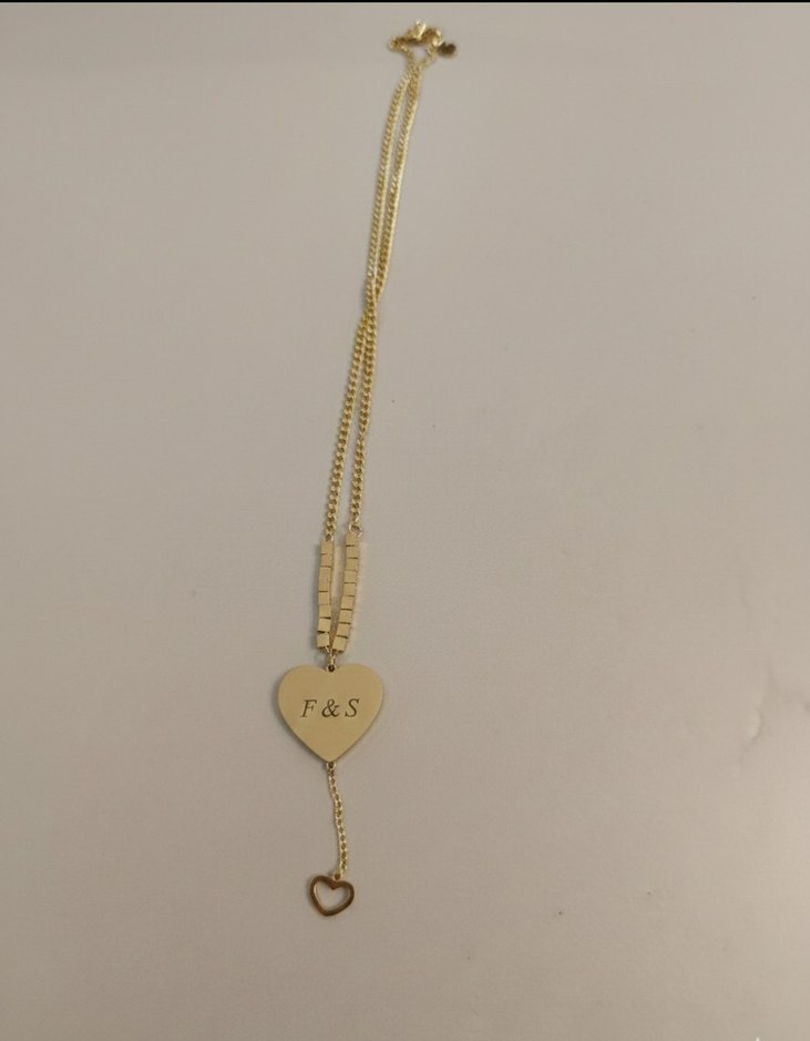 Kişiye Özel Baş Harfli Paslanmaz Çelik Kalp Kolye Anlamlı Hediye - Görsel 3