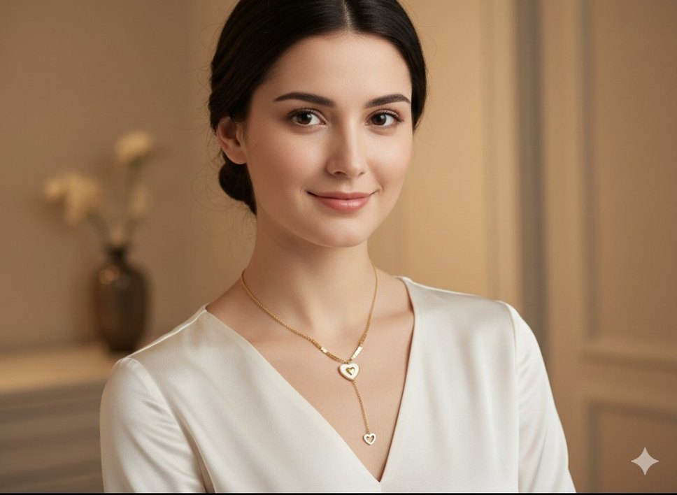 Kişiye Özel Baş Harfli Paslanmaz Çelik Kalp Kolye Anlamlı Hediye - Görsel 4