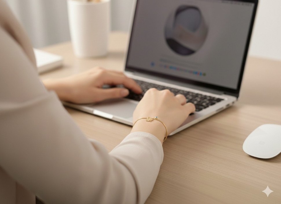 Kişiye Özel Baş Harfli Çelik Yonca Kalp Bileklik Çiftlere Özel - Görsel 2